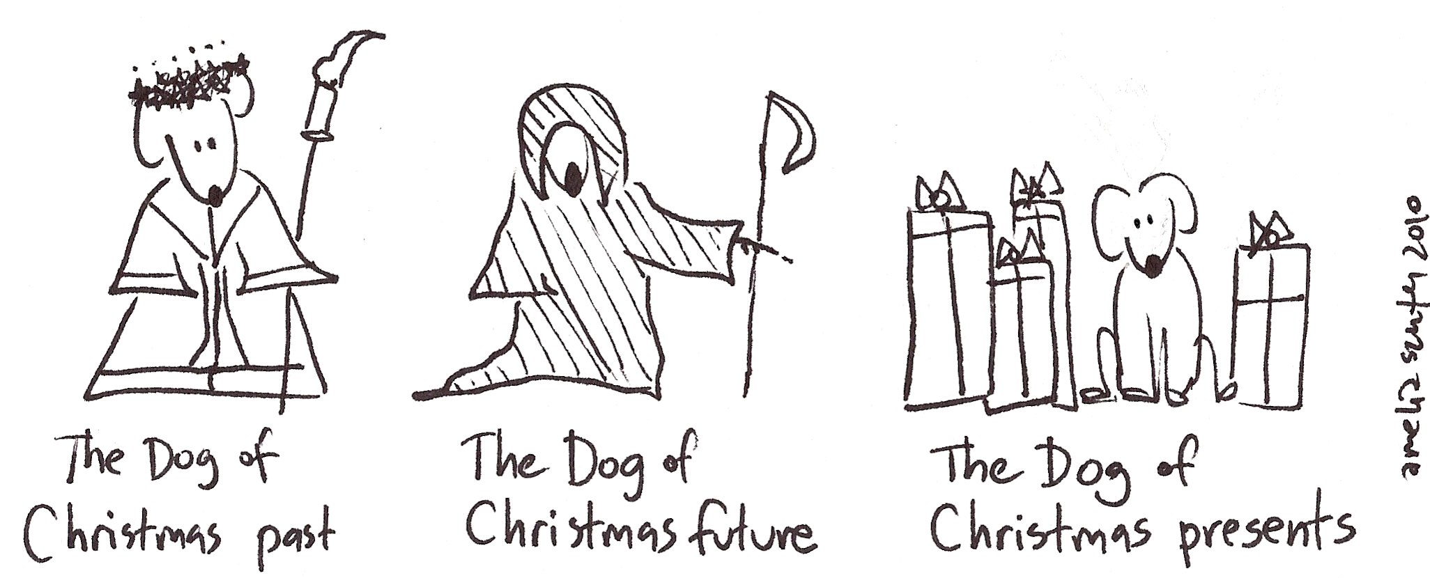 cartoon of the week dog of christmas